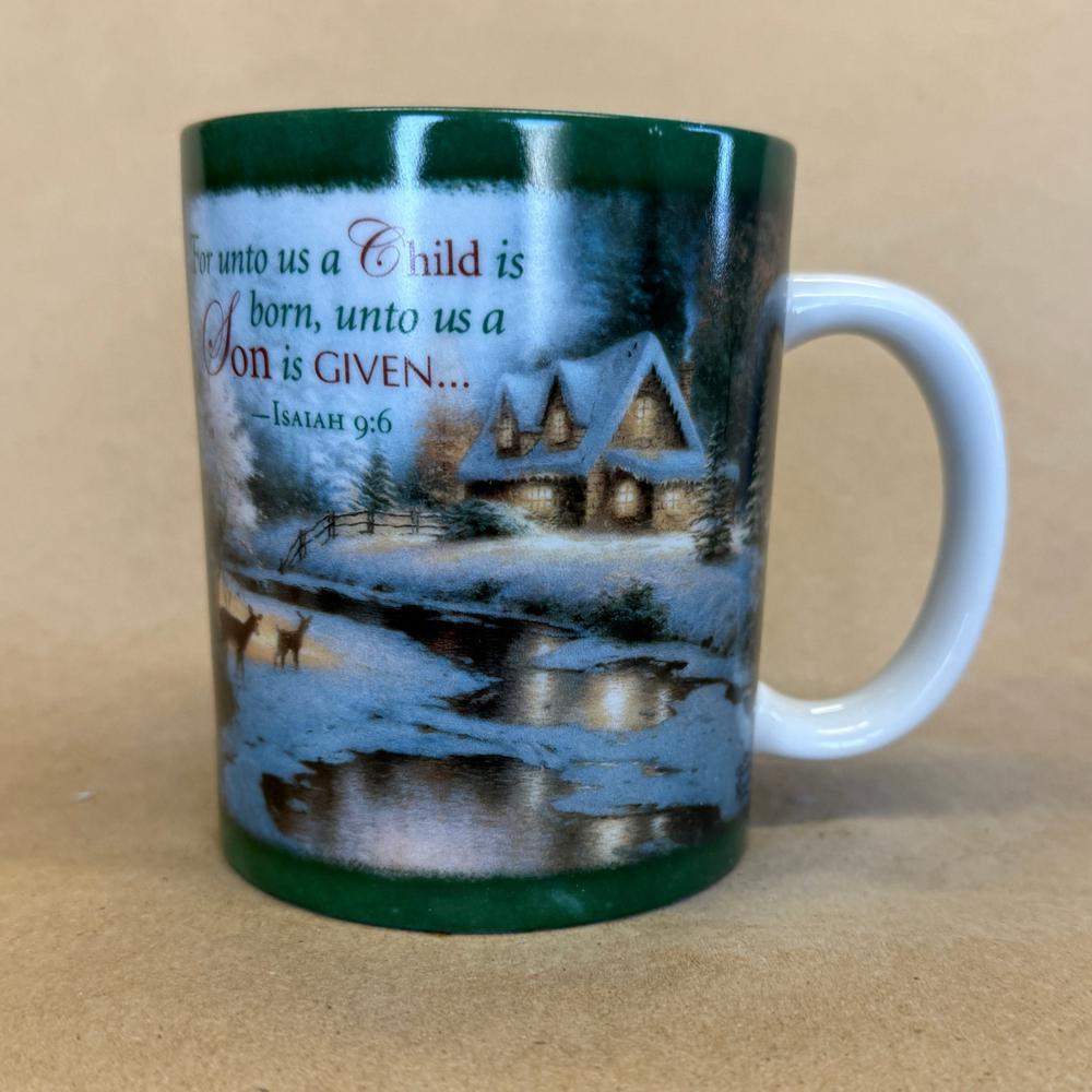Thomas Kinkade Deer Creek Cottage AMCAL Mug