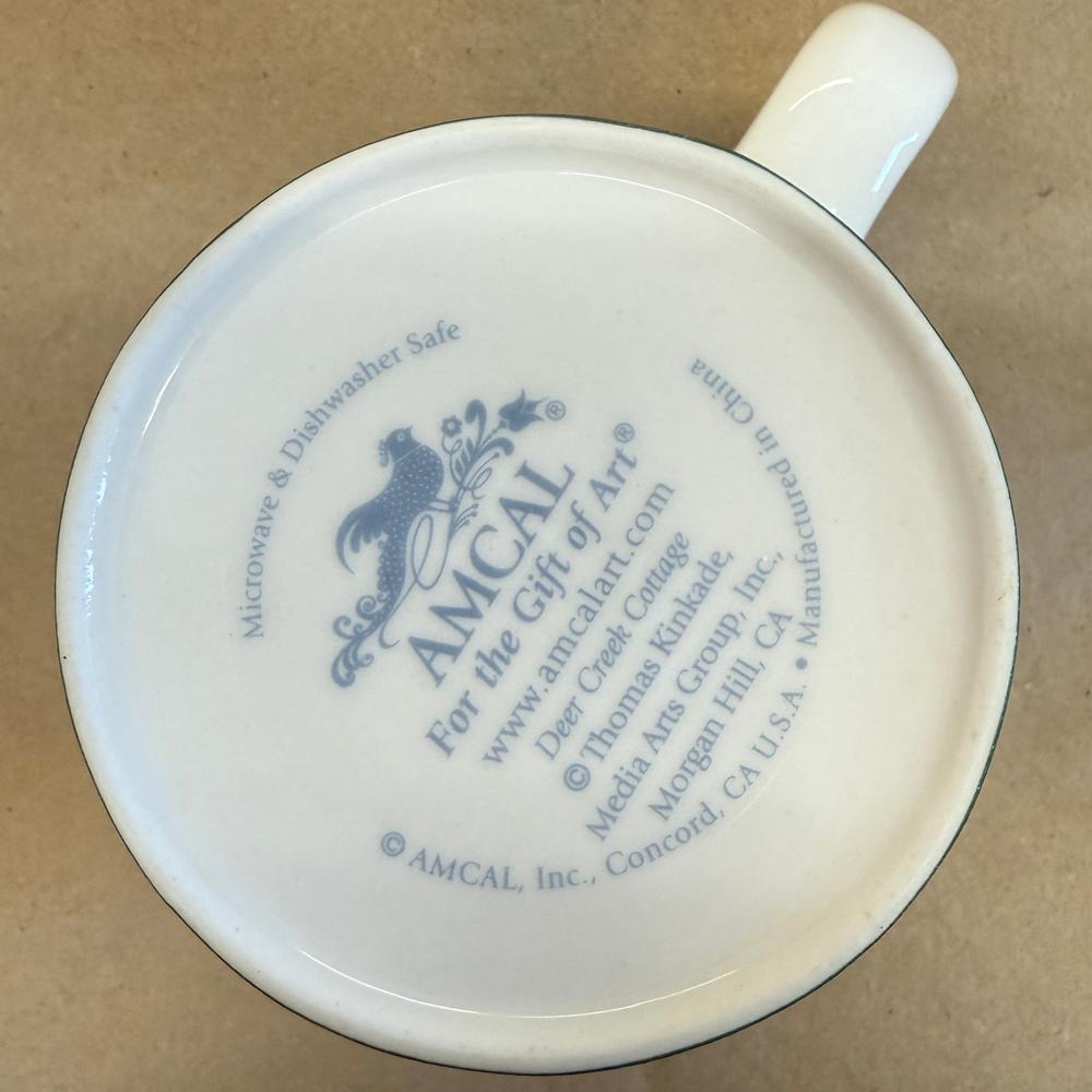 Thomas Kinkade Deer Creek Cottage AMCAL Mug