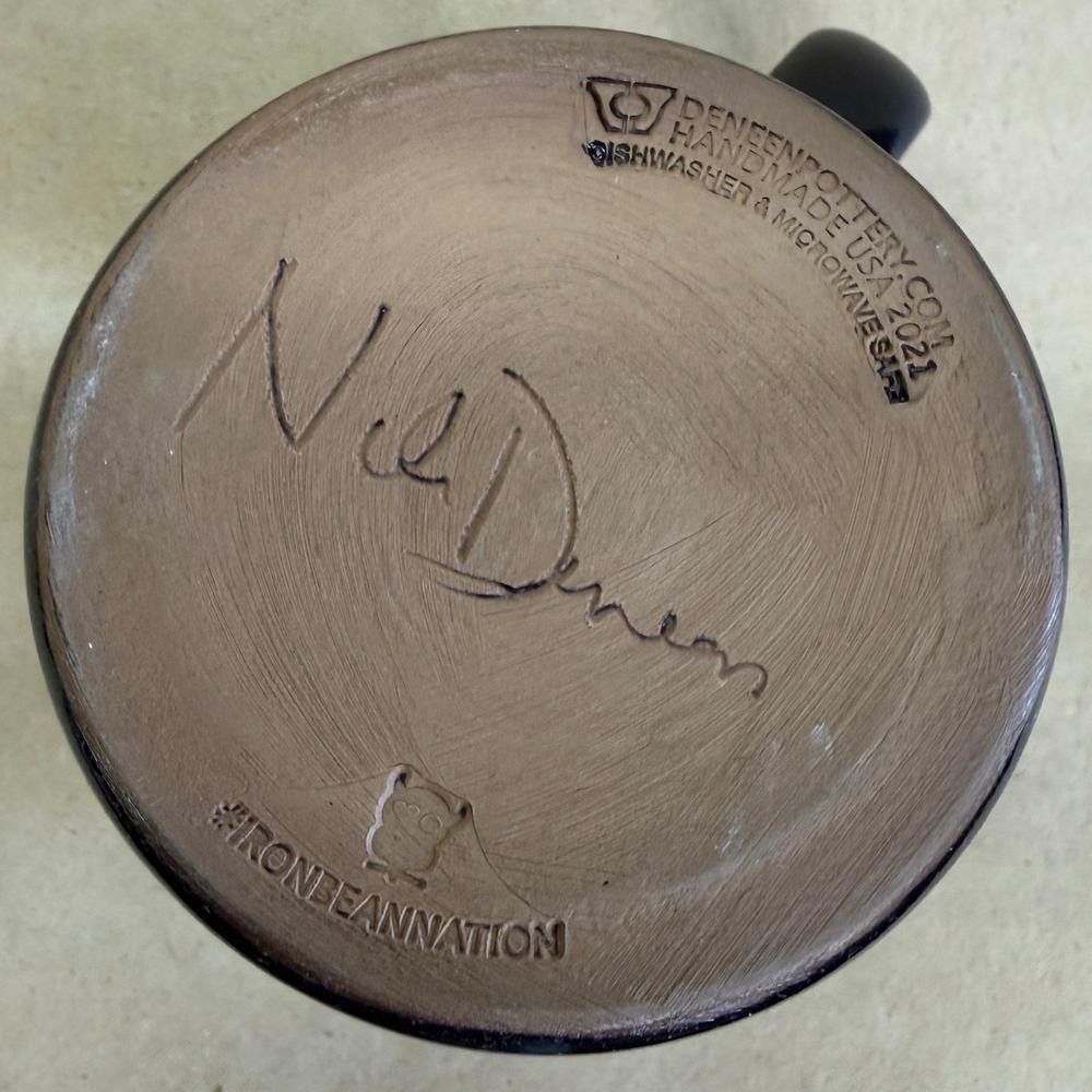 Iron Bean Coffee Dylan the Viking Mystic Mug Signed By Nile Deneen Pottery Mug-2021