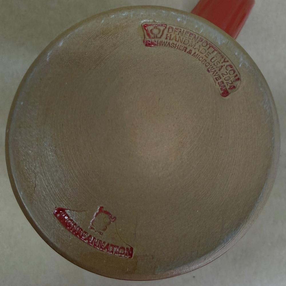 Iron Bean Coffee Fred on a Mug Holiday Deneen Pottery Mug-2024