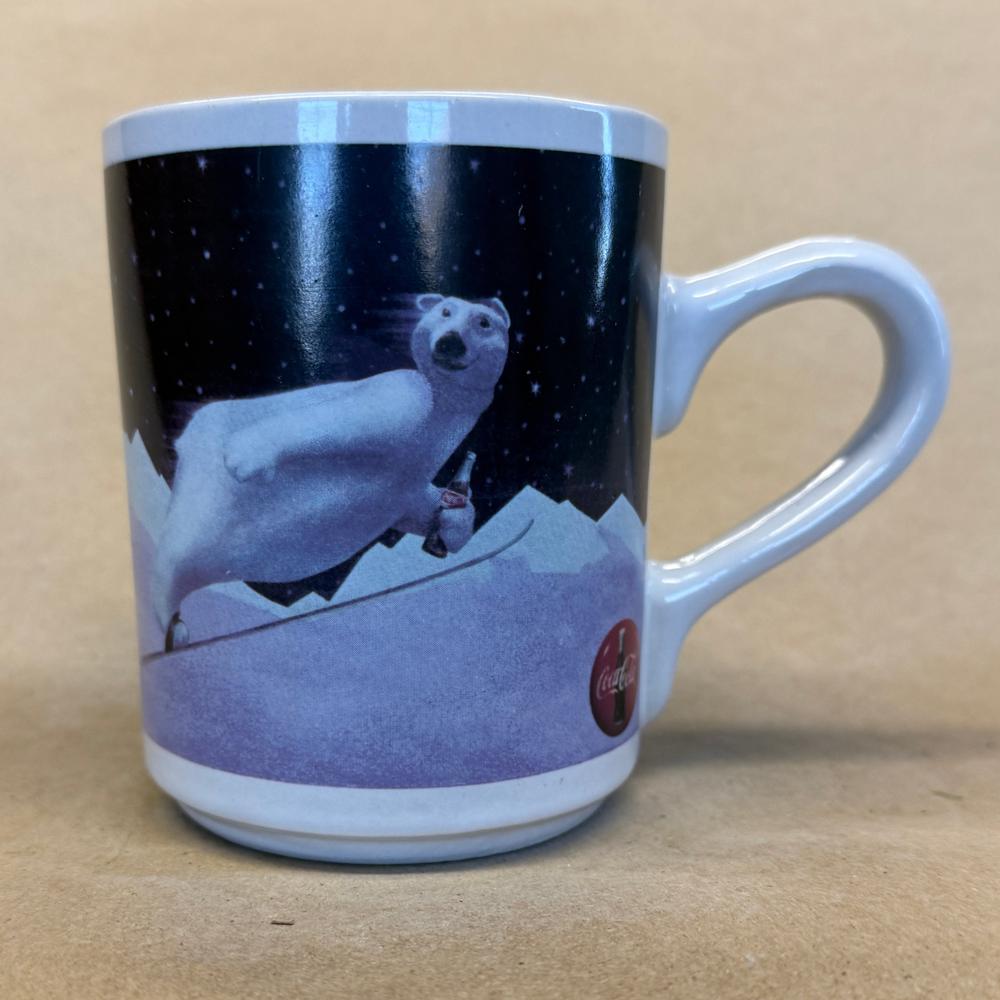 Coca-Cola Ski Jumping Polar Bear by Gibson Mug-1996