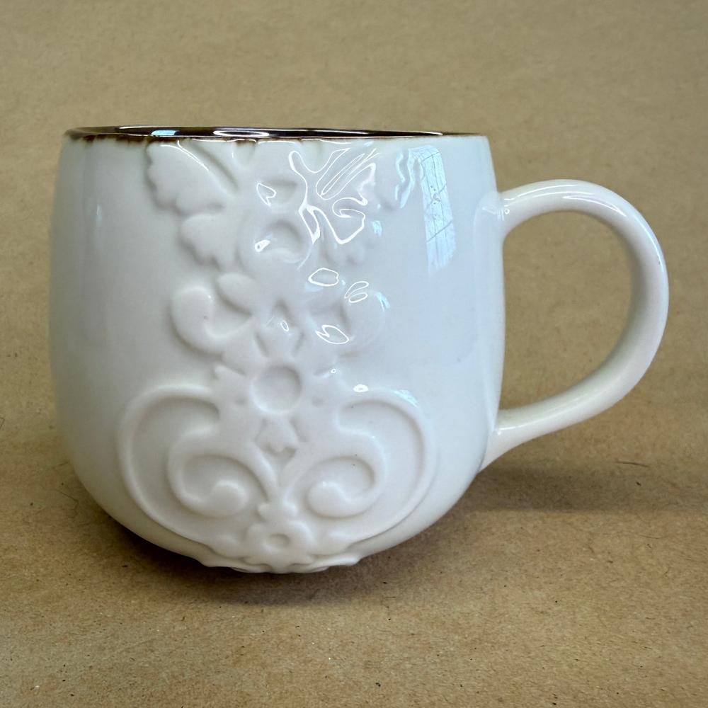 Starbucks Casi Cielo Floral Embossed Mug-2013