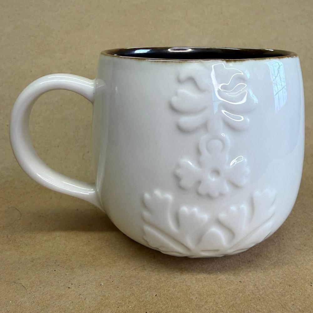 Starbucks Casi Cielo Floral Embossed Mug-2013