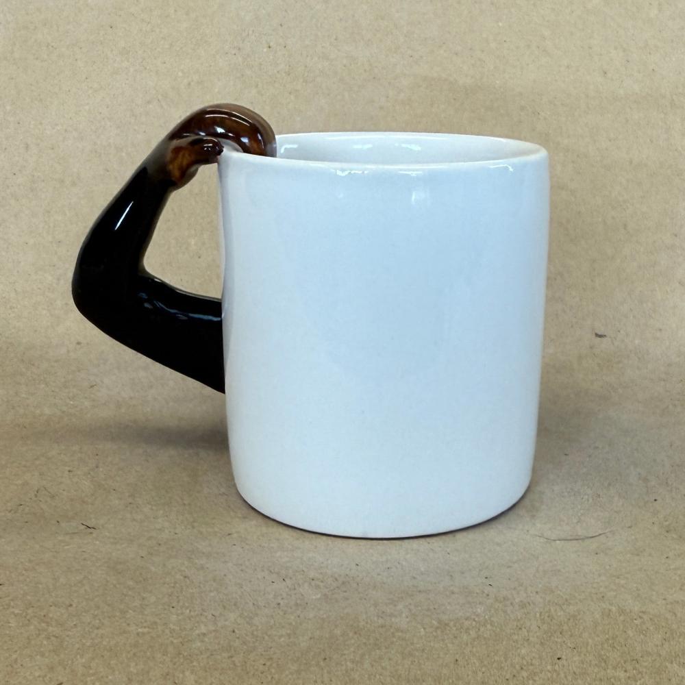 World Market 3D Chimpanzee Arm Handle Small Mug