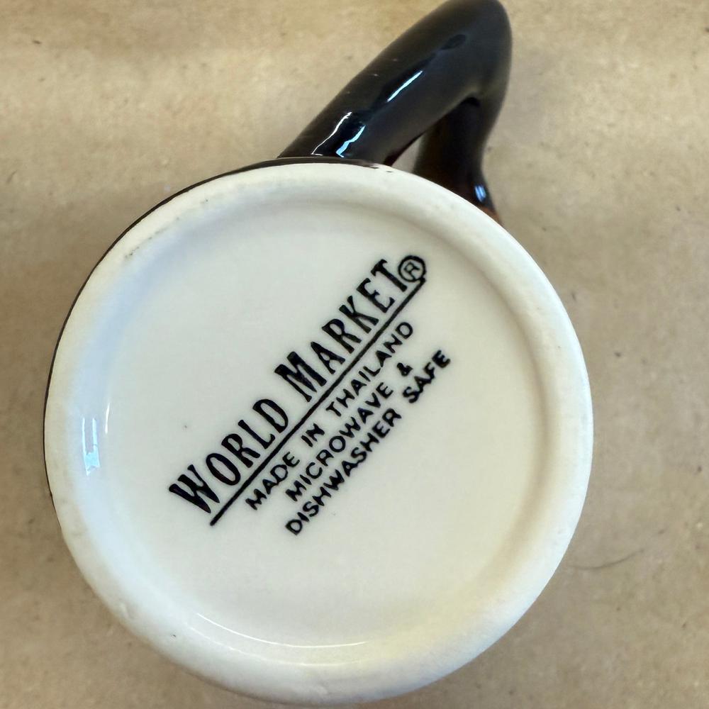 World Market 3D Chimpanzee Arm Handle Small Mug