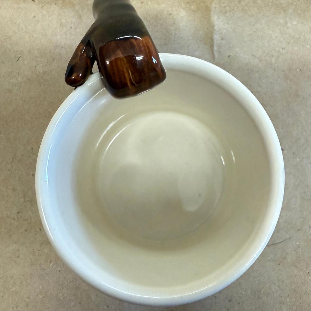 World Market 3D Chimpanzee Arm Handle Small Mug