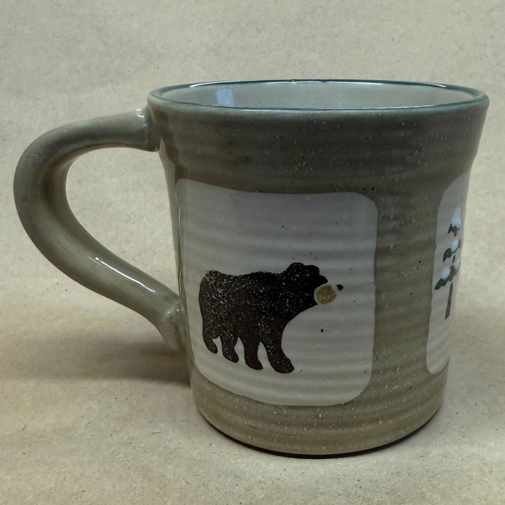 Sonoma Lodge Moose Cabin Bear Stoneware Mug
