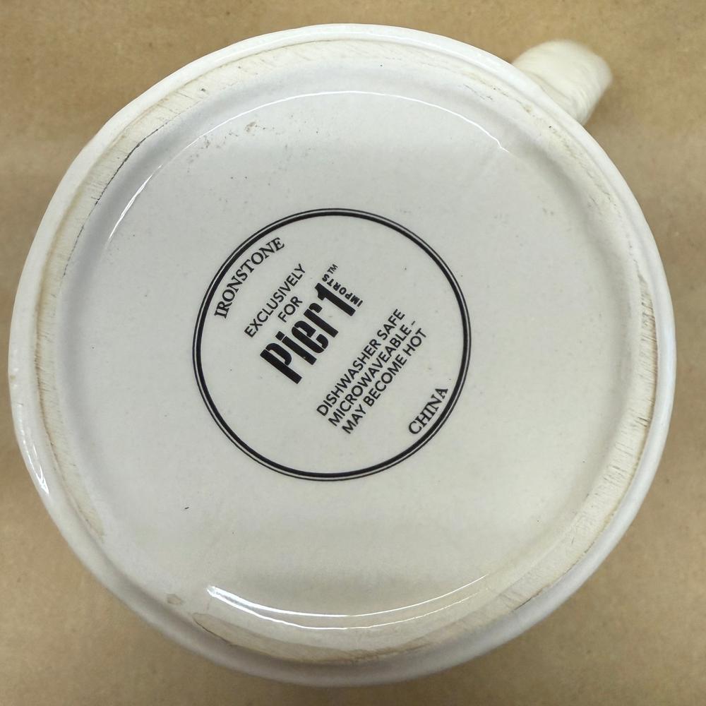 Pier 1 Ironstone Cuddle Up Mug