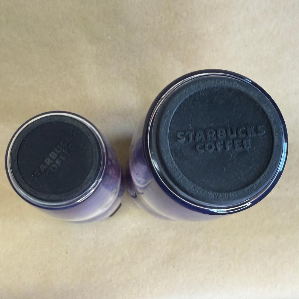 Starbucks Matryoshka Russia Nesting Dolls Large and Small Tumblers Pair-2011