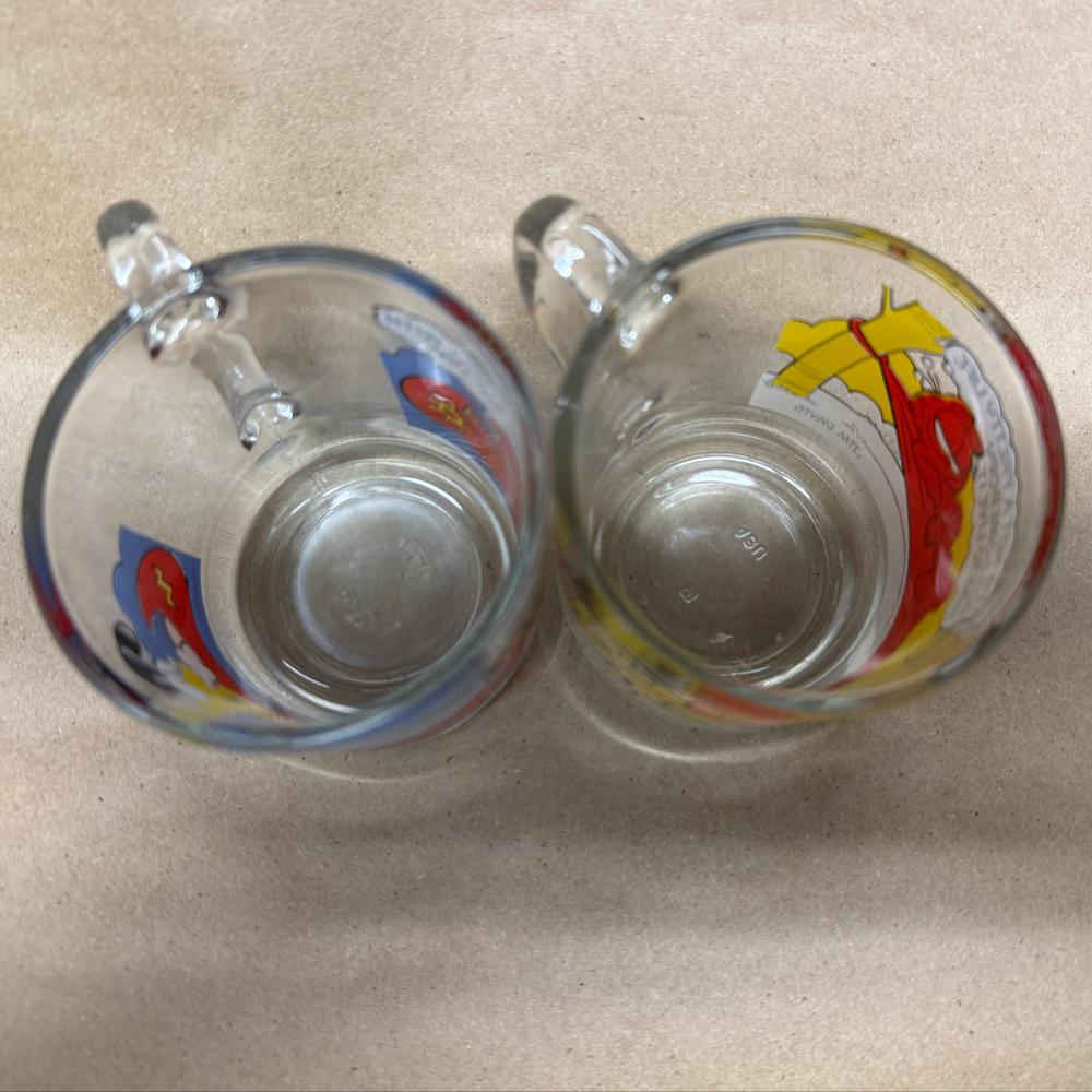 McDonald's Garfield & Odie Glass Mugs-Pair 1978