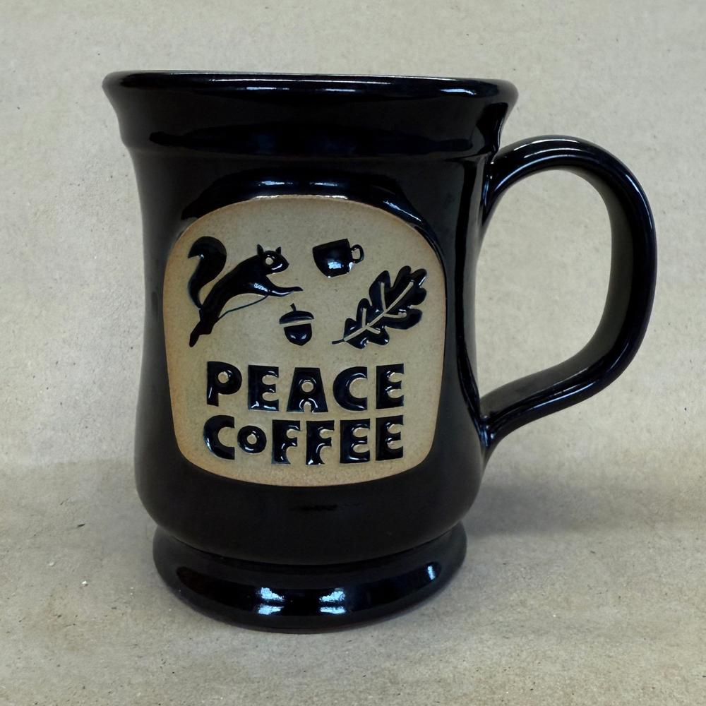 Deneen Pottery Peach Coffee Squirrel Mug-2021