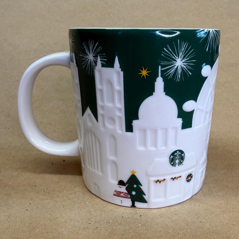 Starbucks Relief Series London Holiday Green Mug-2014