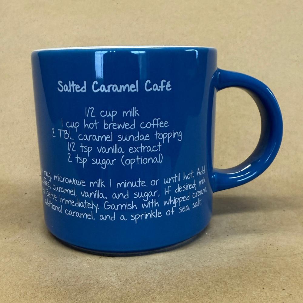 Mr. Food Test Kitchen Salted Carmel Cafe Recipe Mug