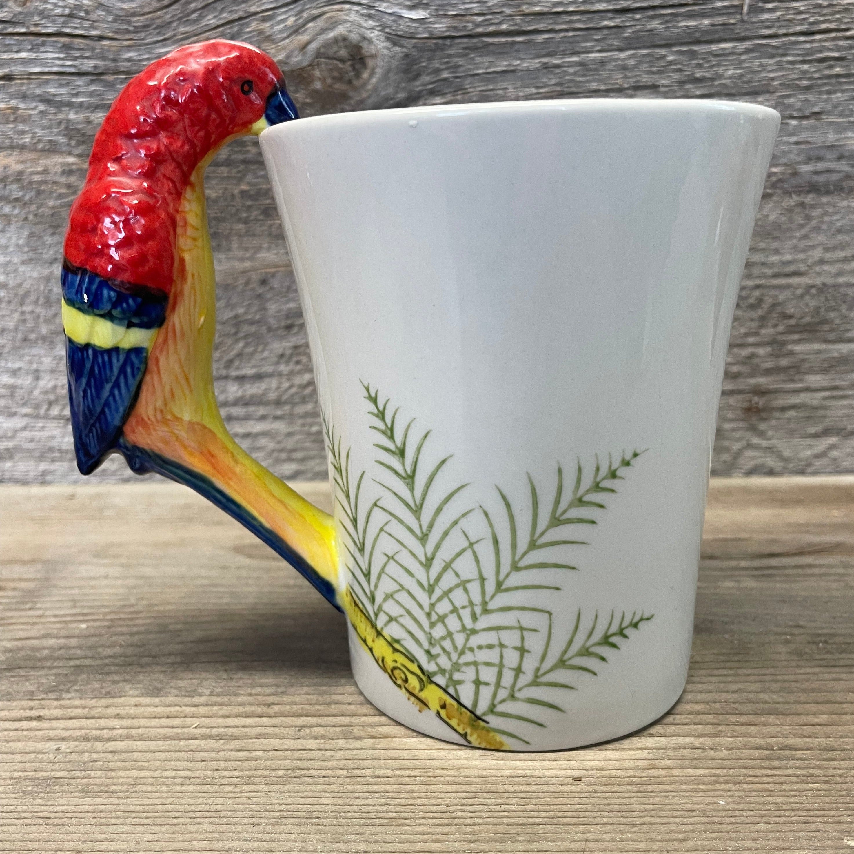 Pier 1 Parrot Figural Mug