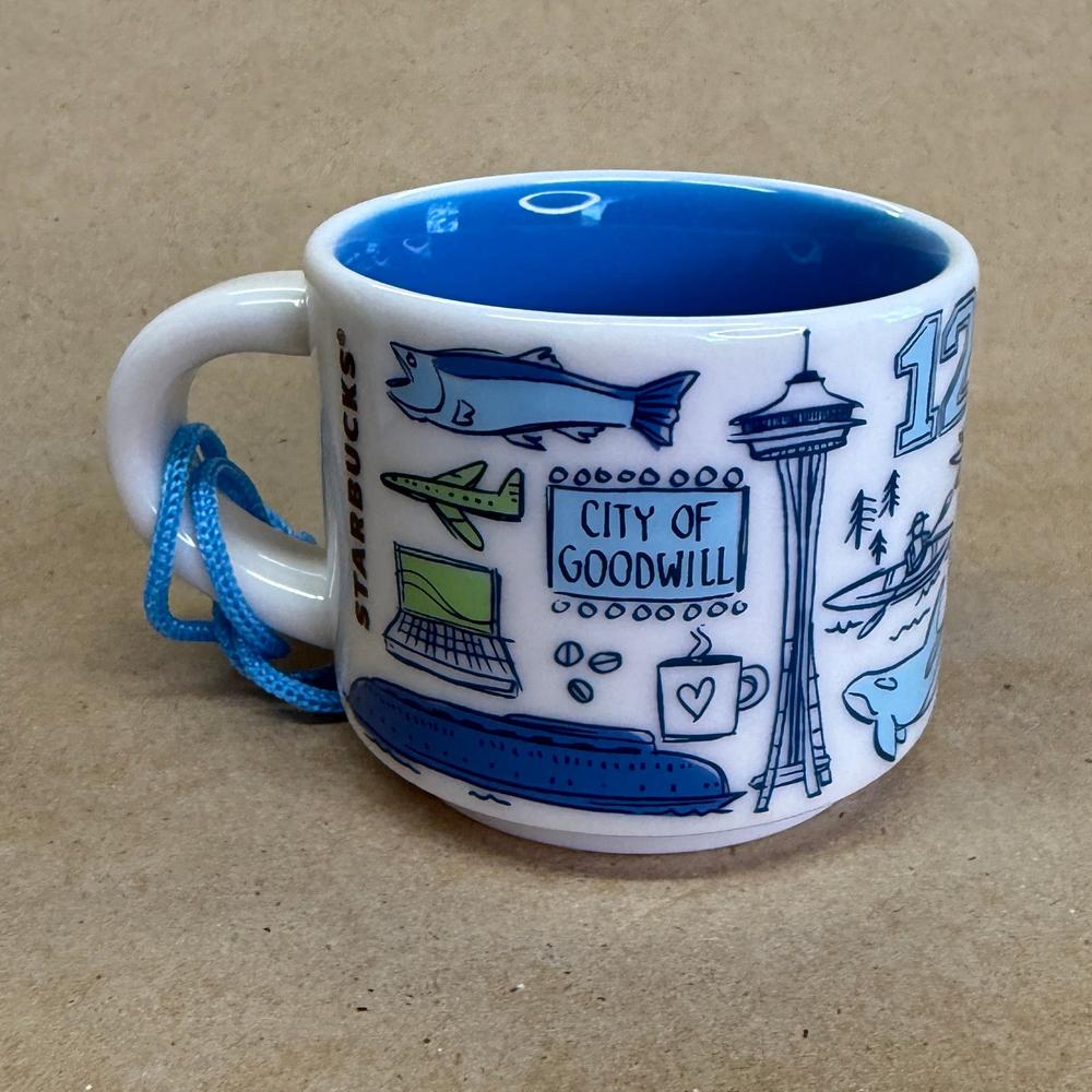 Starbucks Been There Series Seattle Ornament Mug NIB-2018