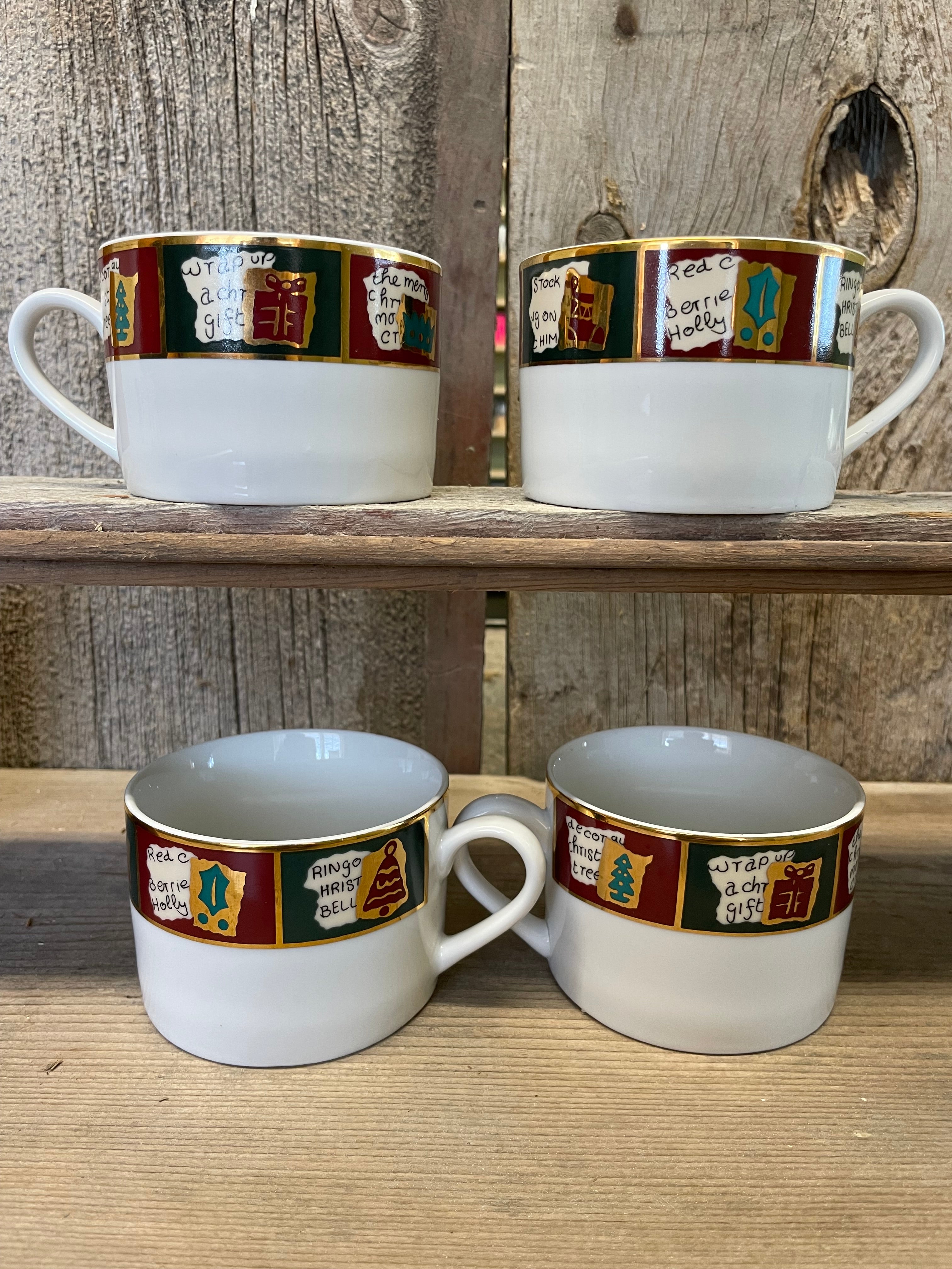 Pier 1 Yuletide Greetings Mugs