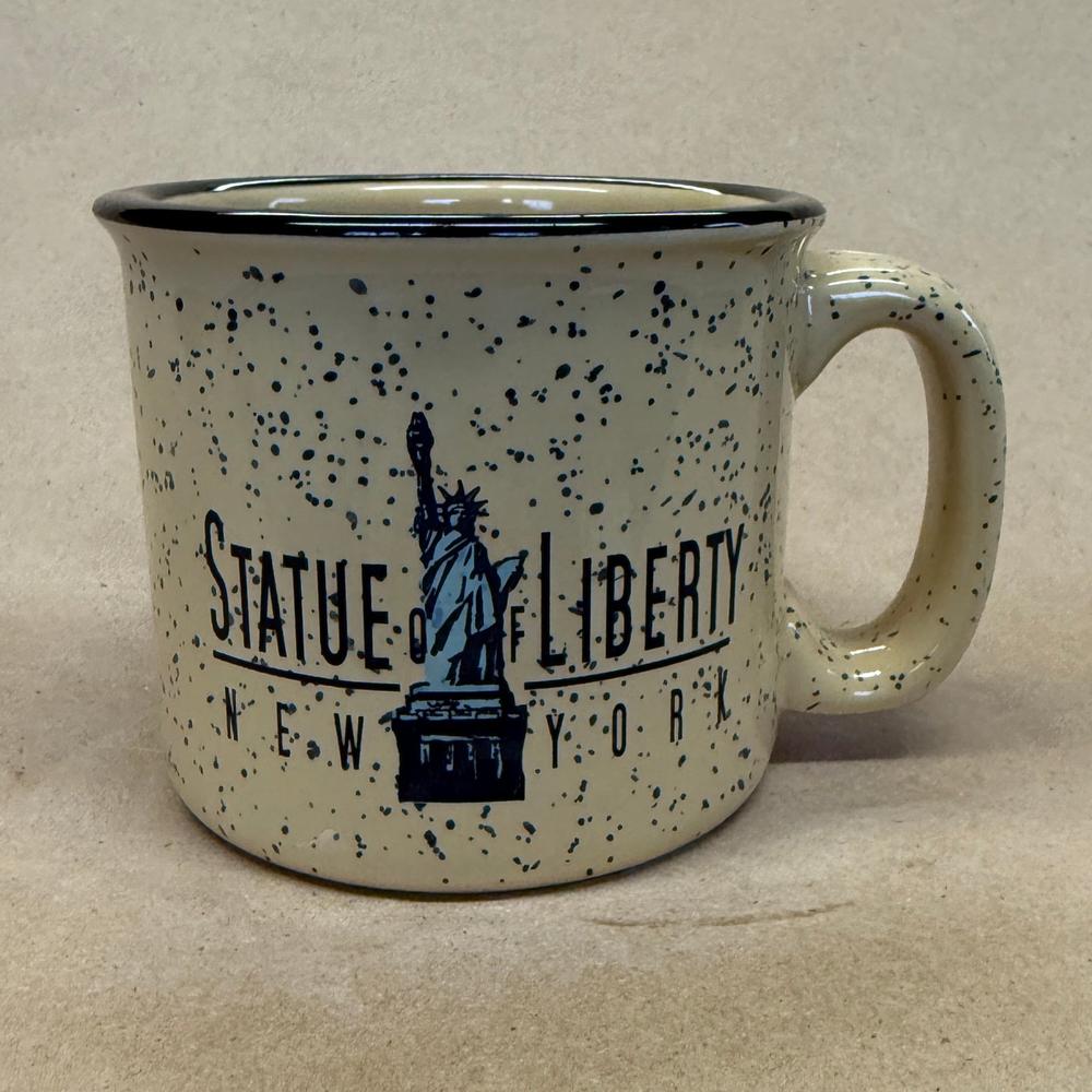 M Ware Statue of Liberty Speckled Heavy Mug