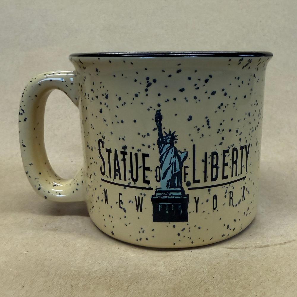 M Ware Statue of Liberty Speckled Heavy Mug