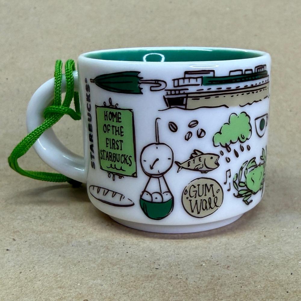 Starbucks Been There Series Pike Place Ornament Mug NIB-2018