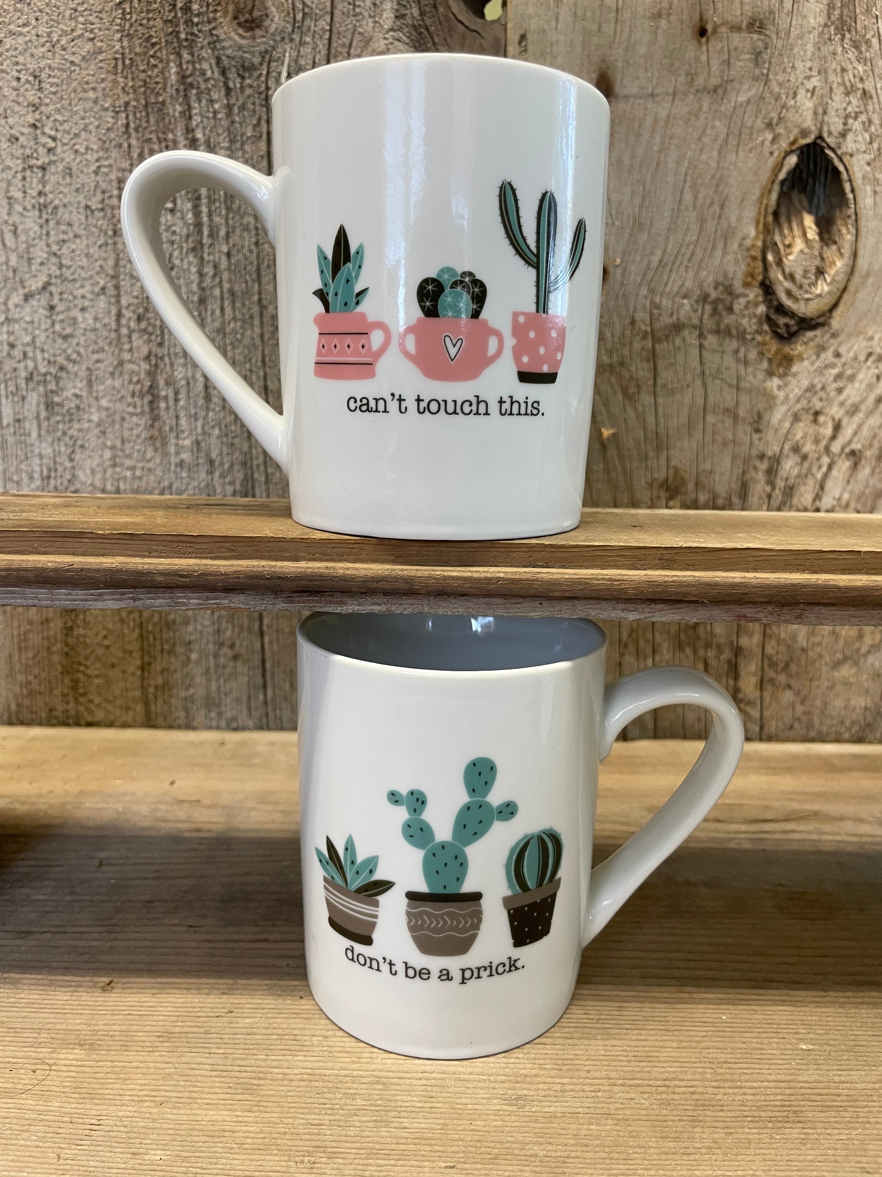 Pair 10 Strawberry Street Can't Touch This-Don't be a Prick Mugs-2019