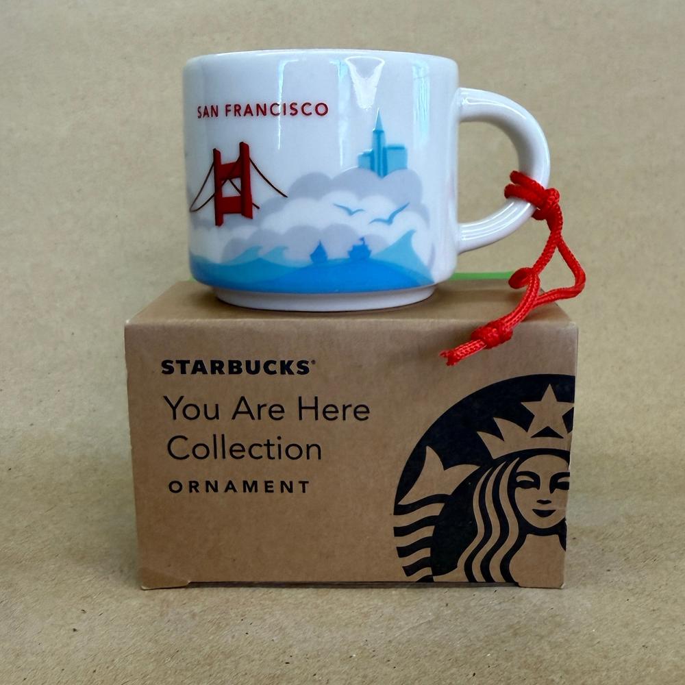 Starbucks You Are Here San Francisco Ornament Mug NIB-2015