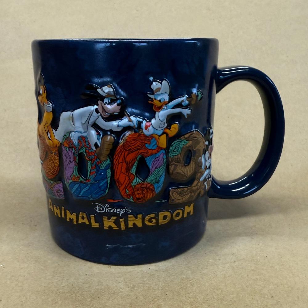 Disney Parks Animal Kingdom 2009 Embossed Mug