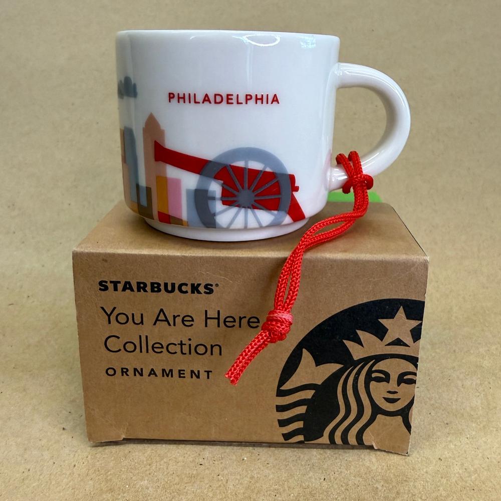 Starbucks You Are Here Philadelphia Ornament Mug NIB-2017