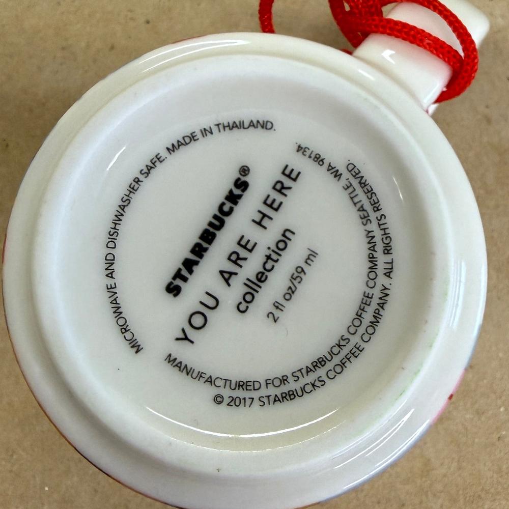 Starbucks You Are Here Philadelphia Ornament Mug NIB-2017