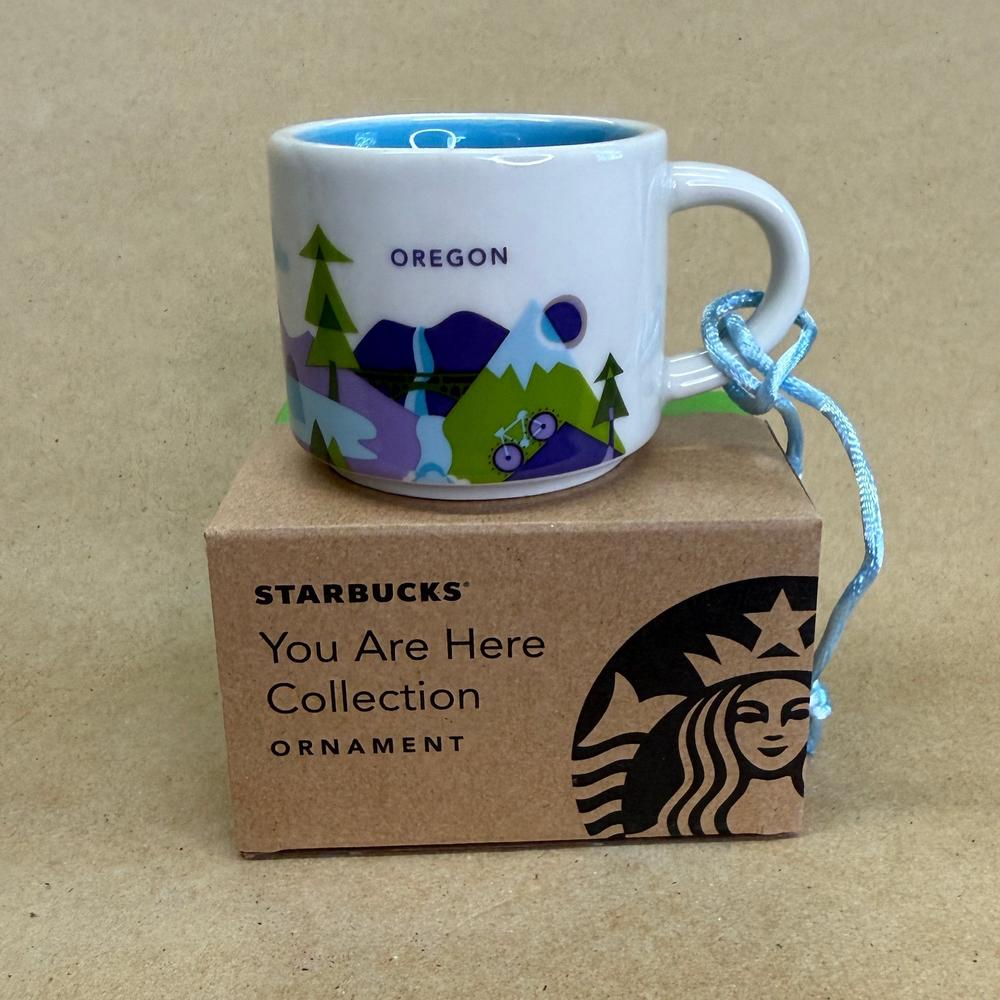 Starbucks You Are Here Oregon Ornament Mug NIB-2016