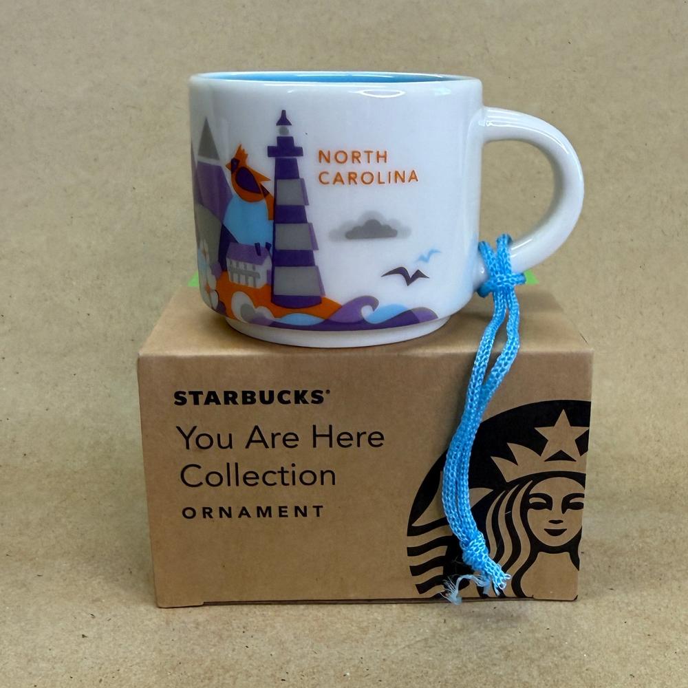 Starbucks You Are Here North Carolina Ornament Mug NIB-2017