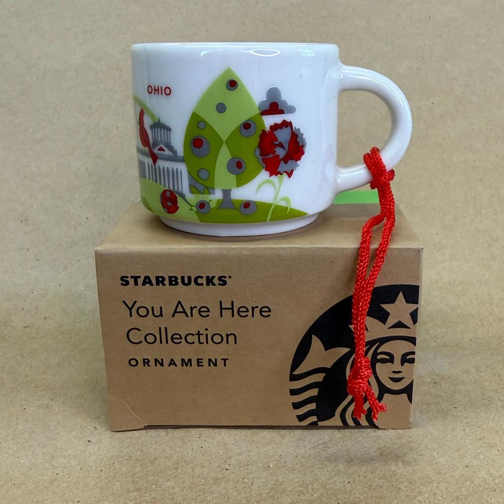 Starbucks You Are Here Ohio Ornament Mug NIB-2017