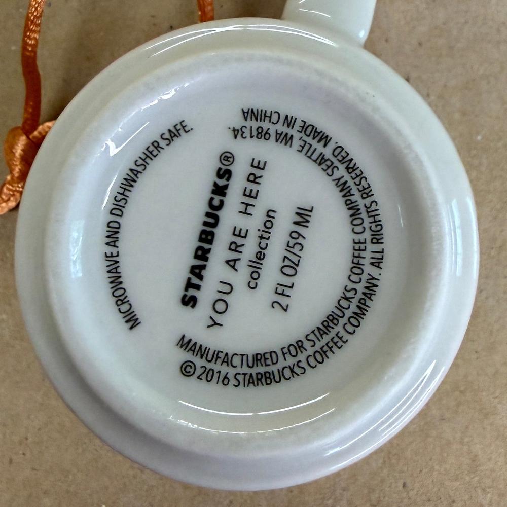 Starbucks You Are Here Los Angeles Ornament Mug NIB-2016