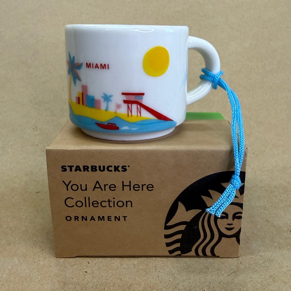 Starbucks You Are Here Miami Ornament Mug NIB-2017