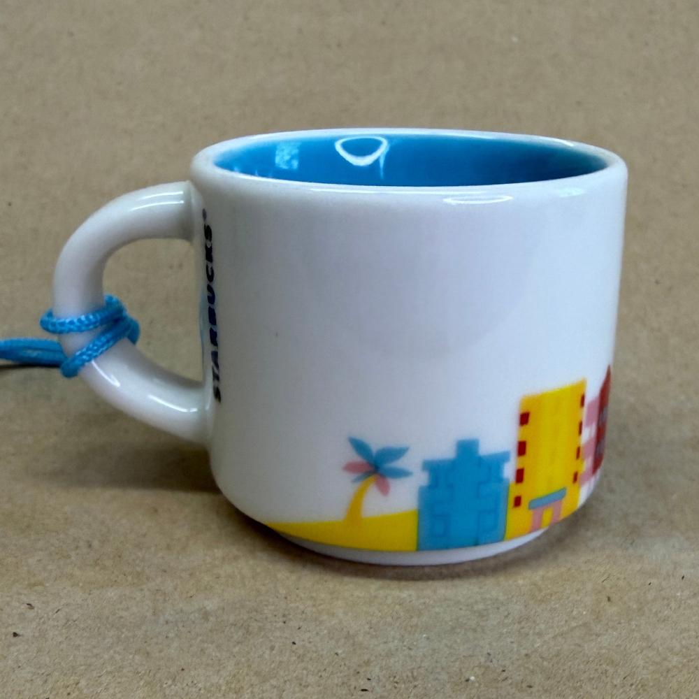 Starbucks You Are Here Miami Ornament Mug NIB-2017