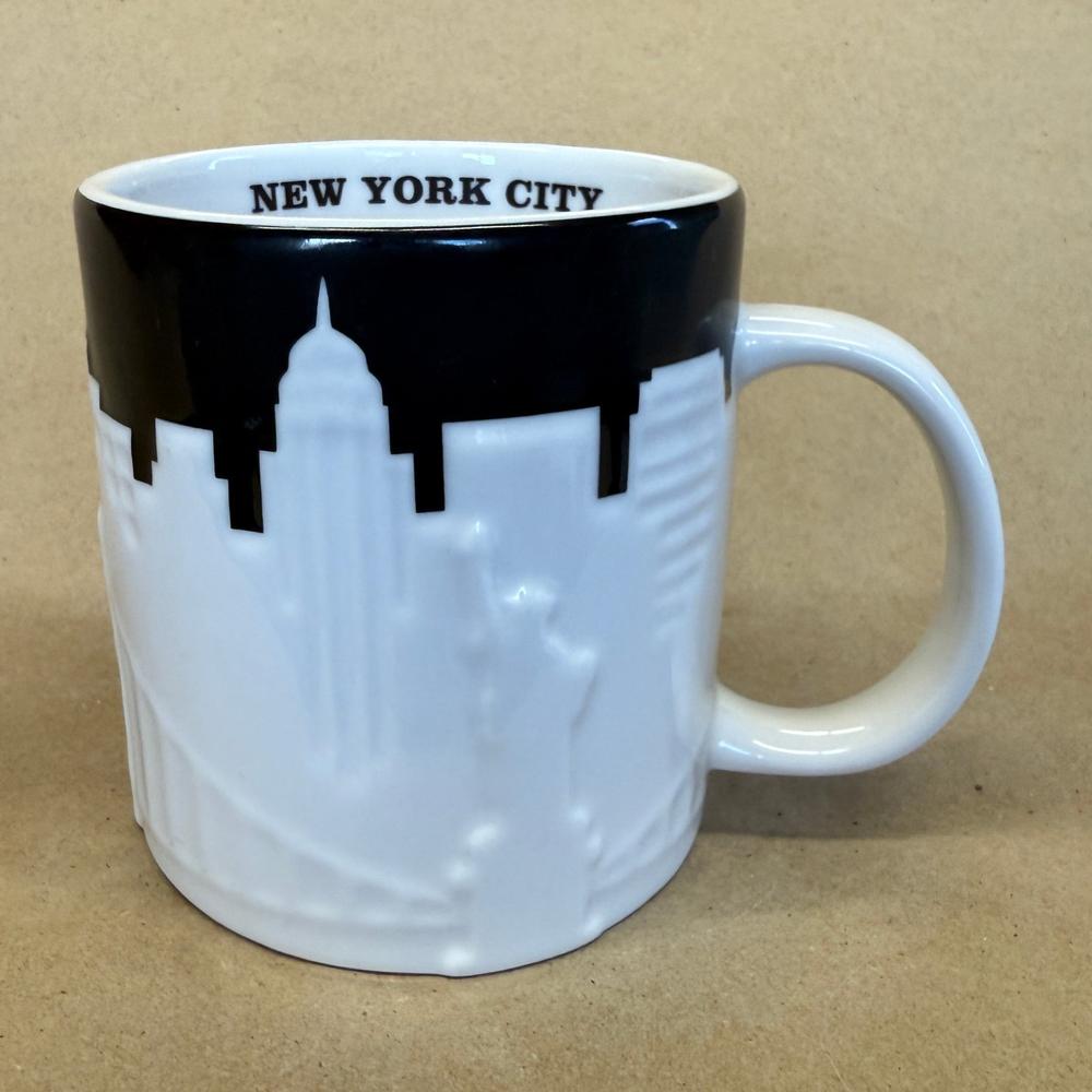 Starbucks New York City Yellow Taxi Relief Mug-2012