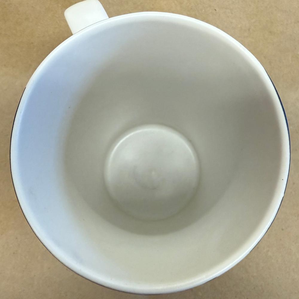 Starbucks Blue Floral Hibiscus Flower Black Siren Mug-2015