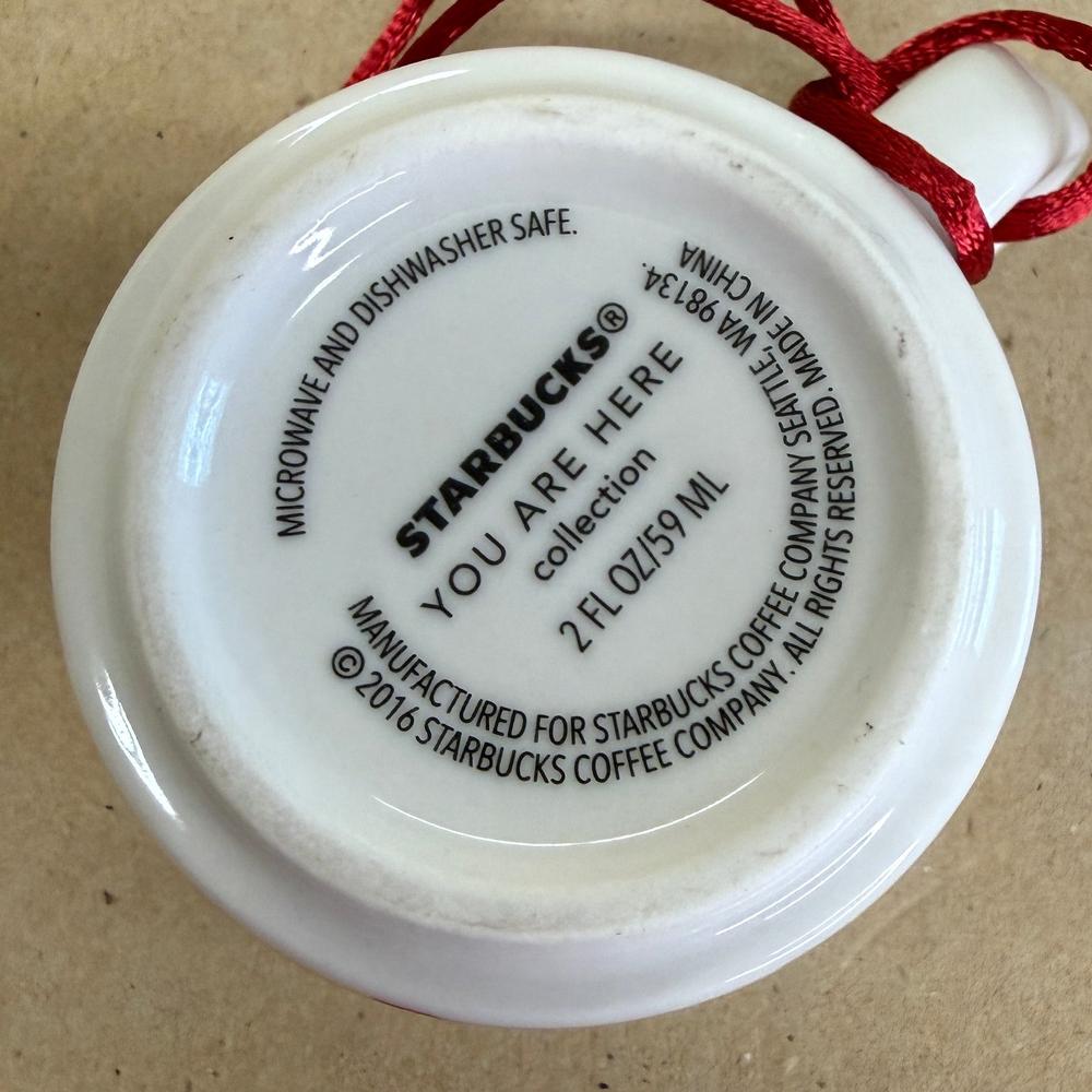 Starbucks You Are Here Las Vegas Ornament Mug NIB-2016