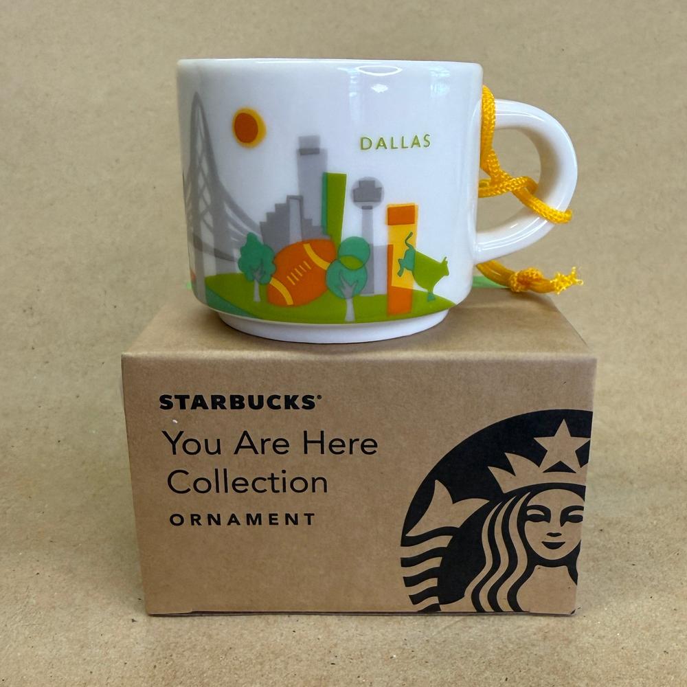 Starbucks You Are Here Dallas Ornament Mug NIB-2017