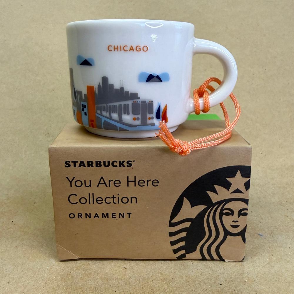 Starbucks You Are Here Chicago Ornament Mug NIB-2017