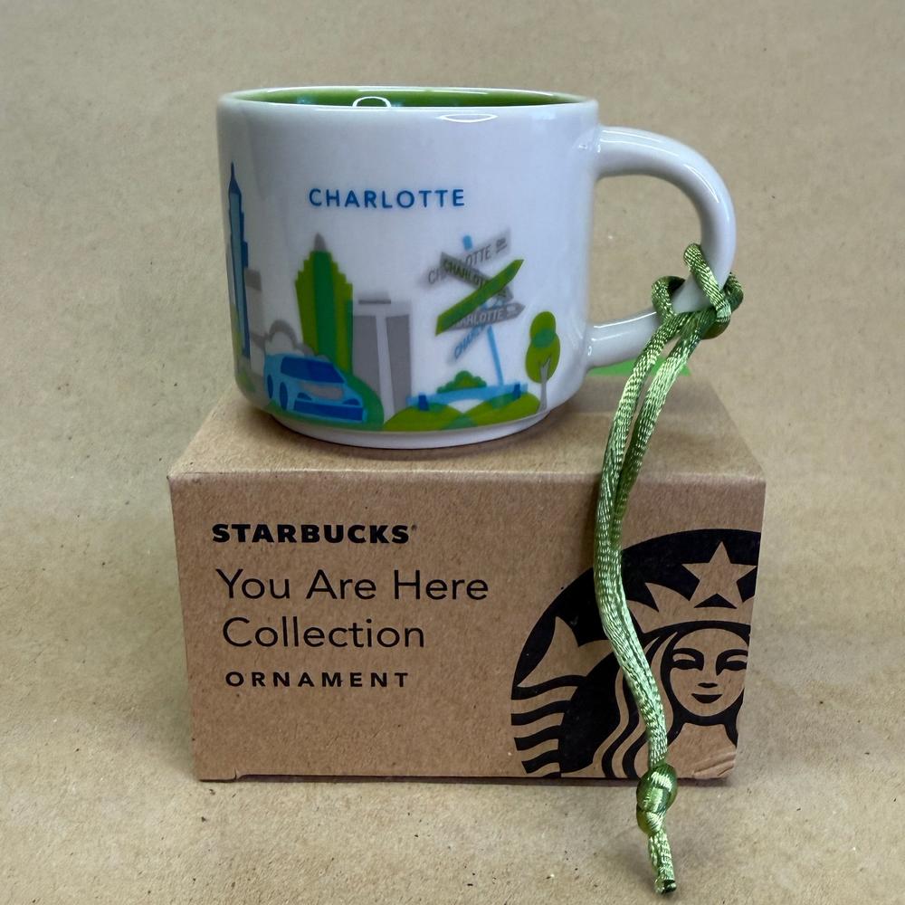 Starbucks You Are Here Charlotte Ornament Mug NIB-2016