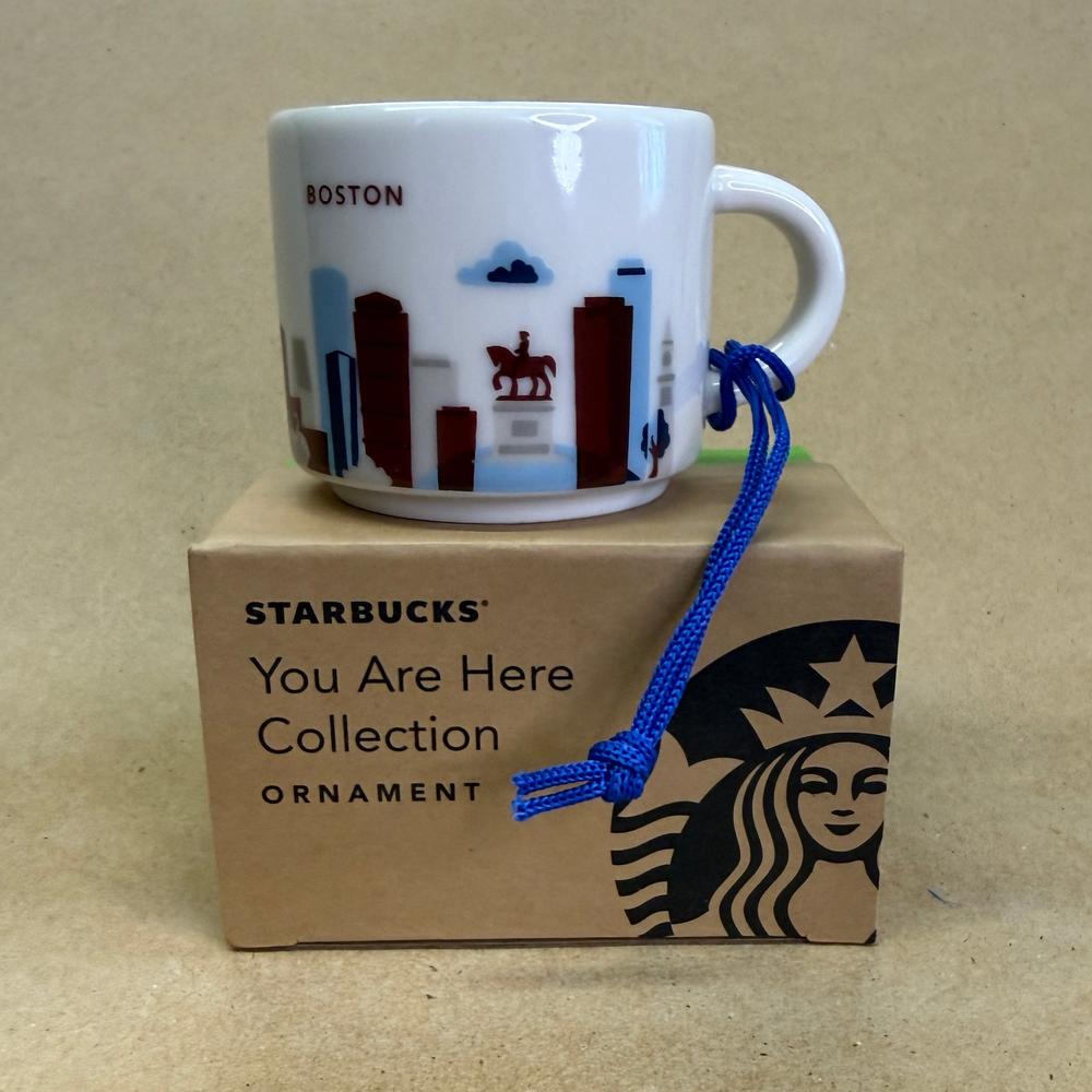 Starbucks You Are Here Boston Ornament Mug NIB-2017