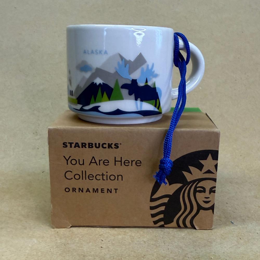 Starbucks You Are Here Alaska Ornament Mug NIB-2017