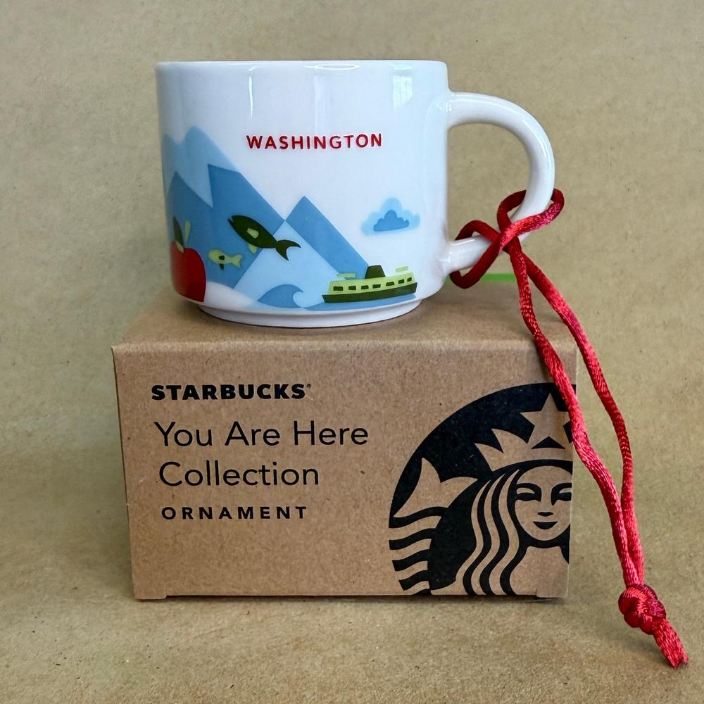 Starbucks You Are Here Washington Ornament Mug NIB-2016