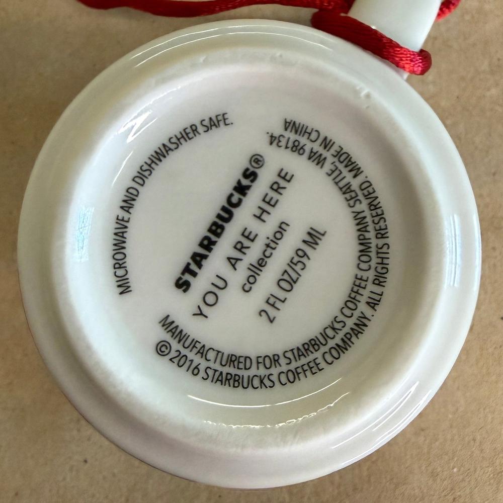 Starbucks You Are Here Washington Ornament Mug NIB-2016