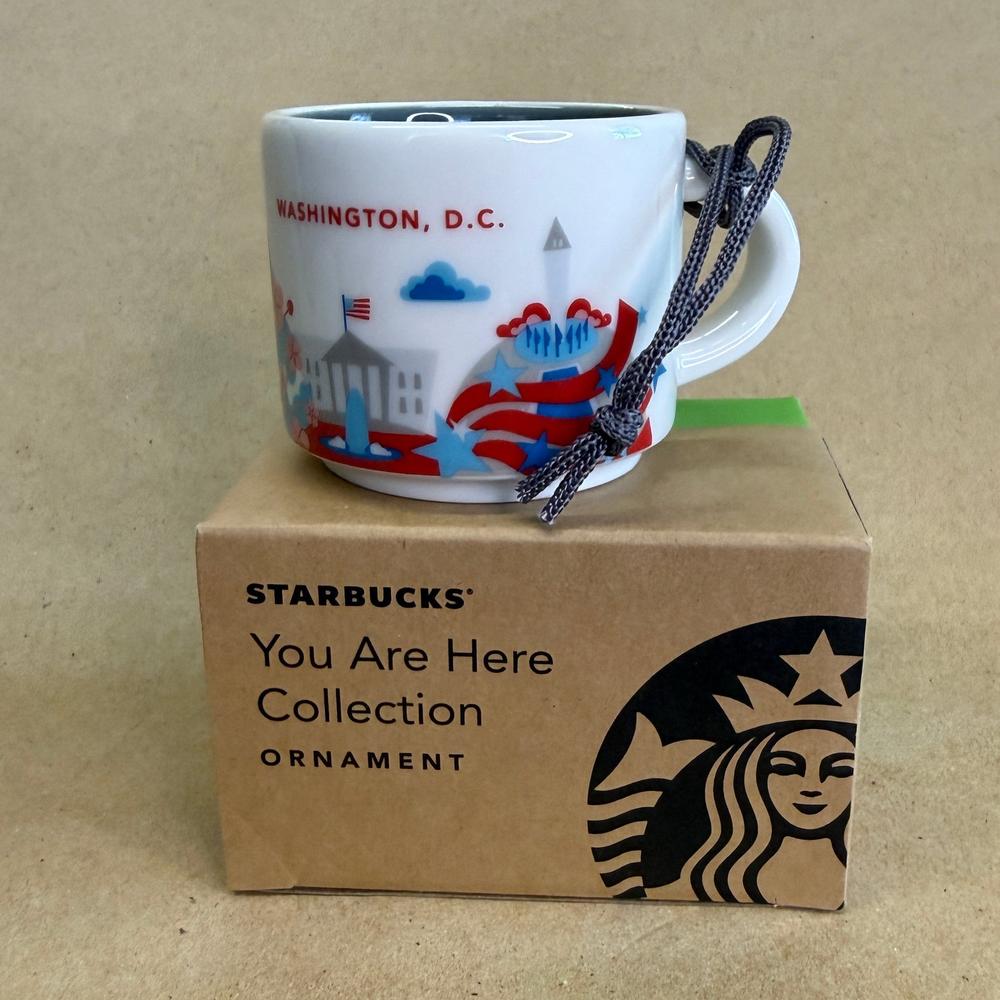 Starbucks You Are Here Washington DC Ornament Mug NIB-2017
