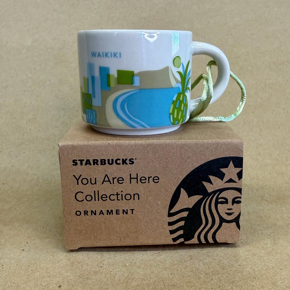 Starbucks You Are Here Waikiki Ornament Mug NIB-2016