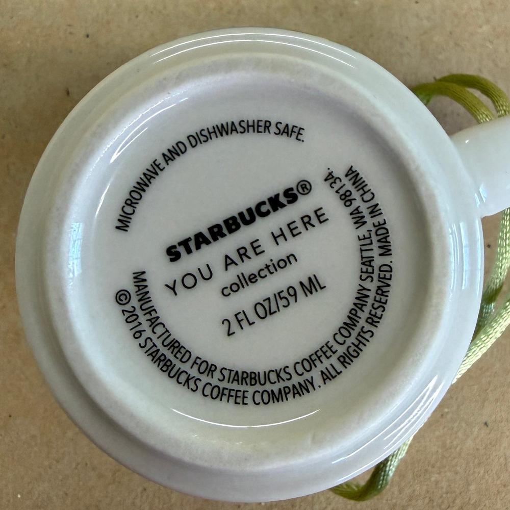 Starbucks You Are Here Waikiki Ornament Mug NIB-2016
