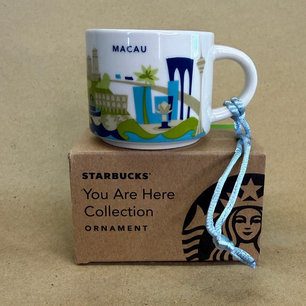 Starbucks You Are Here Macau Ornament Mug NIB-2018