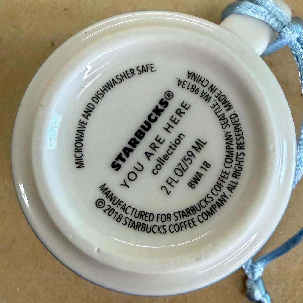 Starbucks You Are Here Macau Ornament Mug NIB-2018