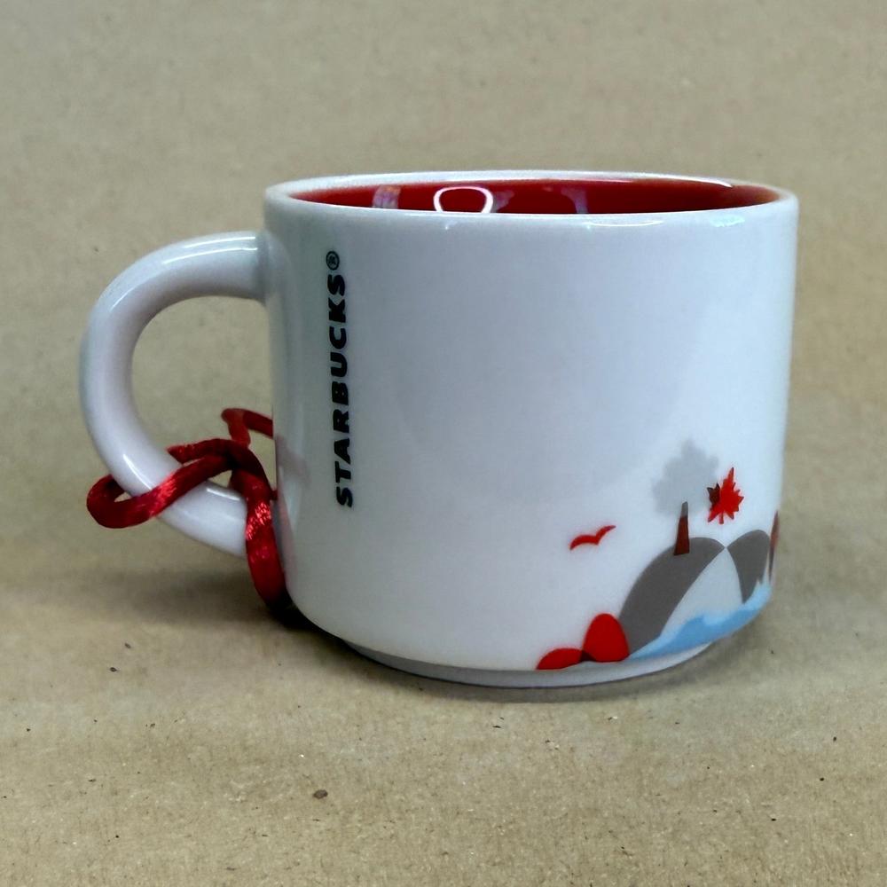 Starbucks You Are Here Canada Ornament Mug NIB-2016
